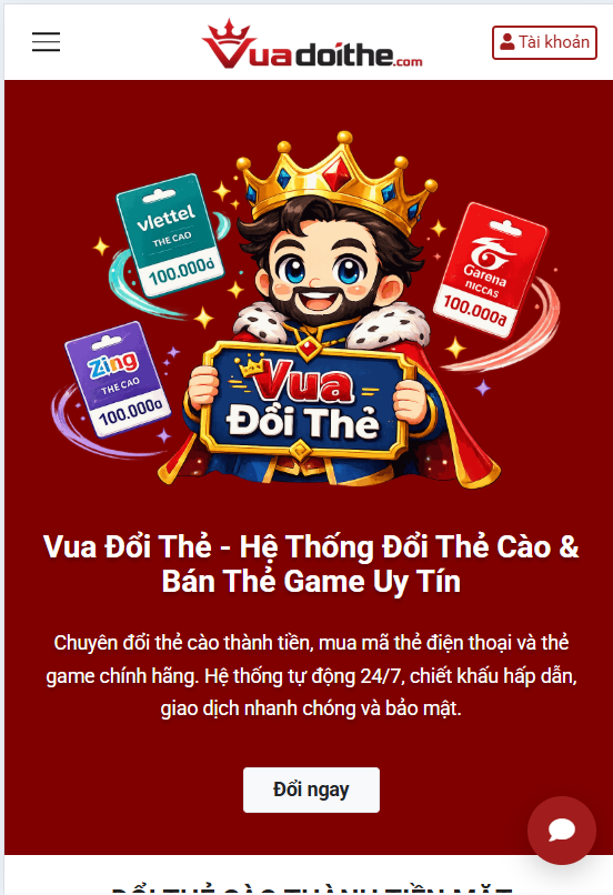 vua đổi thẻ